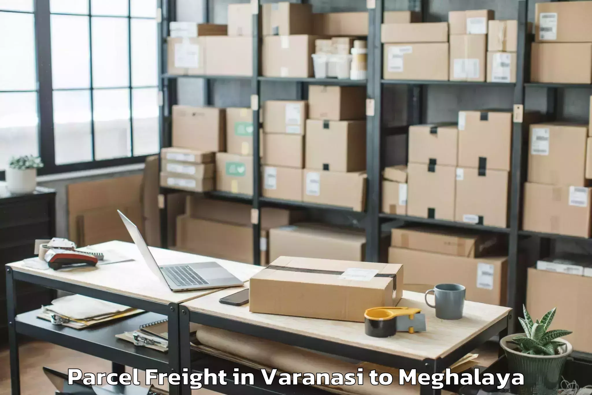 Trusted Varanasi to Icfai University Meghalaya Tur Parcel Freight